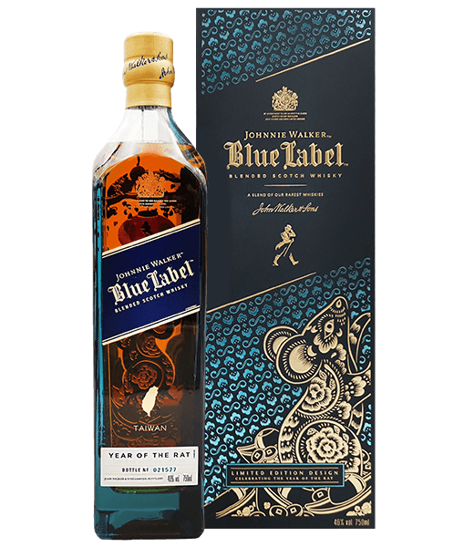 約翰走路藍牌威士忌(鼠年珍藏版),JOHNNIE WALKER BLUE LABEL BLENDED SCOTCH WHISKY