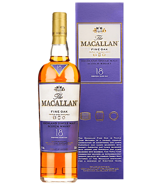 麥卡倫18年單一麥芽威士忌(黃金三桶),THE MACALLAN 18 YEARS OLD