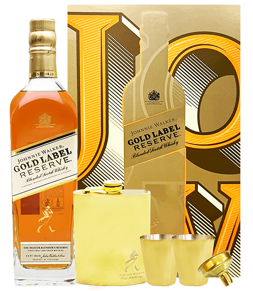 約翰走路金牌珍藏威士忌禮盒(2022春節包裝),JOHNNIE WALKER GOLD LABEL