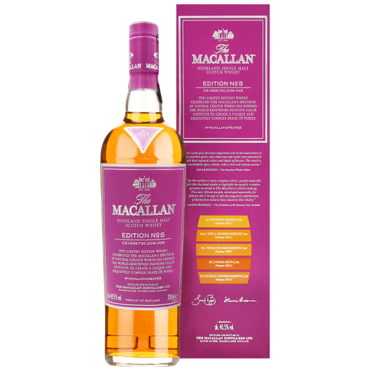 麥卡倫edition No 5單一麥芽威士忌 The Macallan Highland Single Malt Scotch Whisky Edition No 5