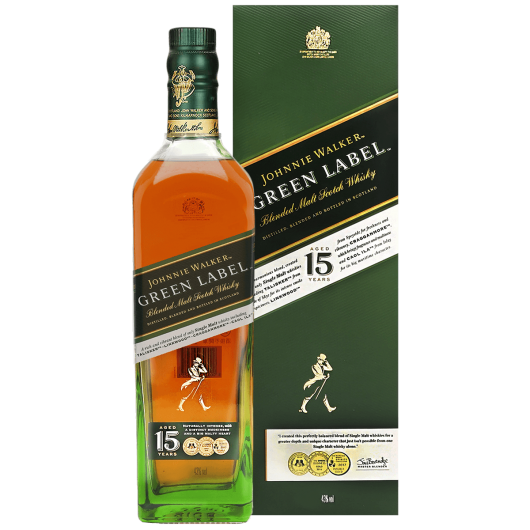 約翰走路綠牌15年威士忌,JOHNNIE WALKER GREEN LABEL 15 YEARS OLD